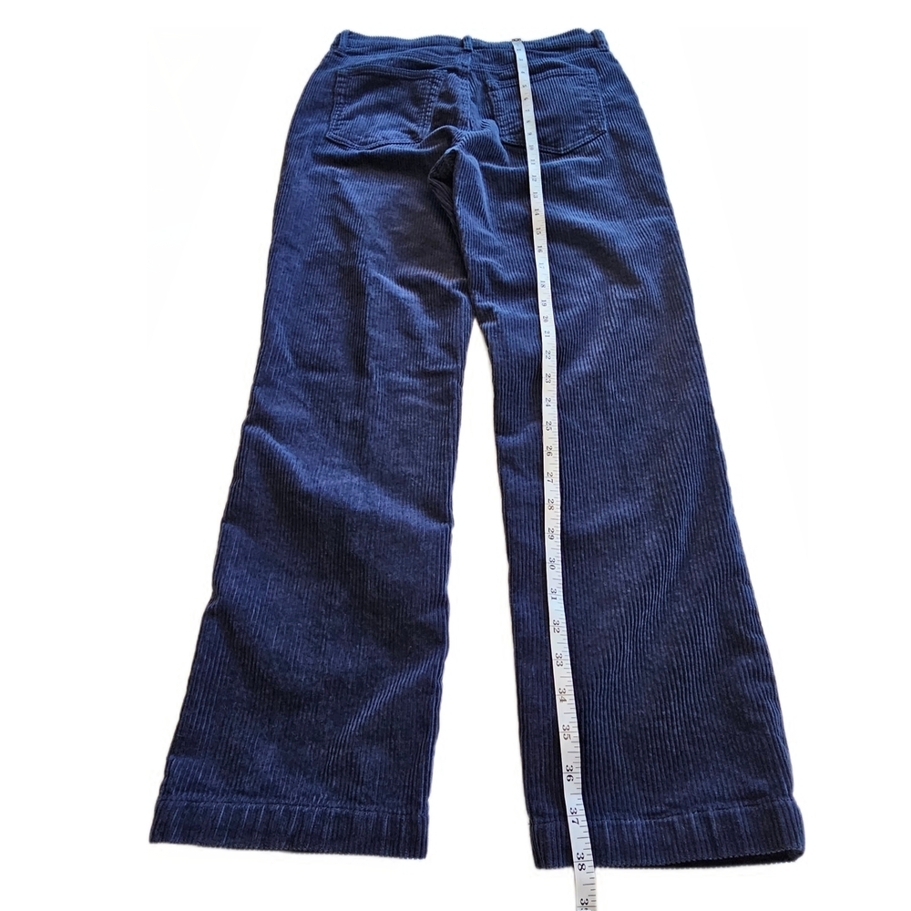LOFT Women's Navy Syraight Corduroy Pants - Picture 12 of 12